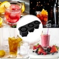 3 Grid Silicone Ice Cube Maker With Lid Hollow Cylinder Ice Cube Moulds