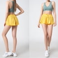 thumbnail image 2 of Goodwill 2 in 1 Flowy Running Shorts for Women Gym Yoga Athletic Womens Workout Biker Spandex Lounge Sweat Skirt Summer, 2 of 3