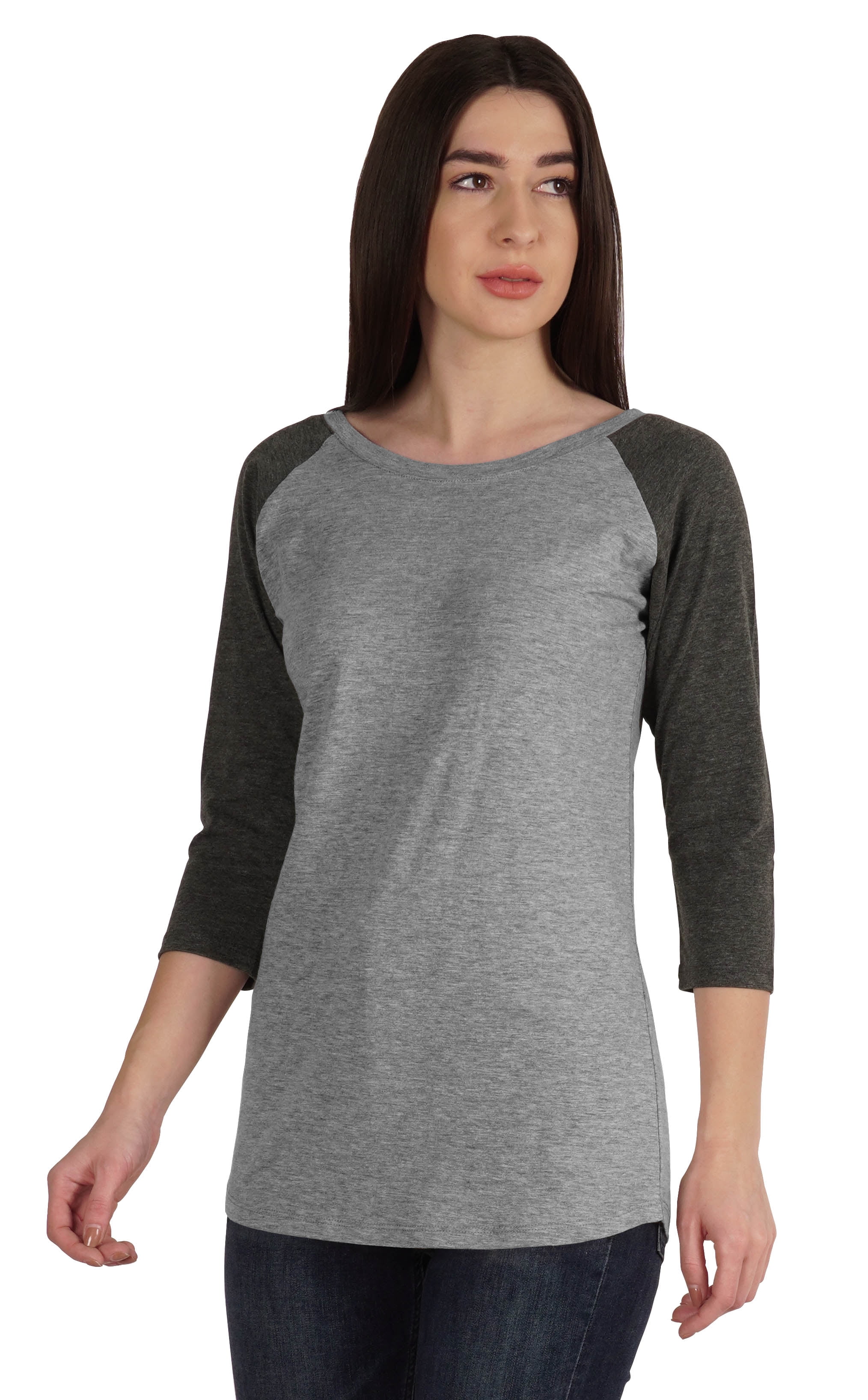 Inkmeso Womens Color Block Raglan Quarter Sleeve TShirt Baseball Tee Casual Sports Jersey Top