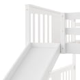 thumbnail image 6 of Harper & Bright Designs Twin Over Twin Bunk Bed with Convertible Slide and Ladder, Solid Wood Low Bunk Bed Frame, 6 of 10