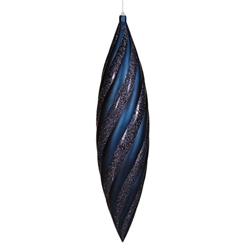 Vickerman 25 "Mer Bleu Mat Incassable Tourbillon Goutte avec Correspondant Paillettes et Paillettes