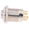 thumbnail image 4 of 2X 3V Interruptor de Boton Pulsador Boton del Timbre de Puerta Azul LED 12 mm Plata, 4 of 5
