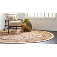 thumbnail image 3 of Rugs.com Neda Collection Rug – 8 Ft Round Ivory Low Rug Perfect For Kitchens, Dining Rooms, 3 of 9