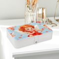 thumbnail image 6 of Cupid Portable PU Leather Jewelry Box Organizer with Removable Compartment, Necklace Holder, Bracelet Holder, 6 of 6