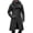 Dark Gray, variant on Trench Coat Men Asymmetrical Zipper Trendy Winter Overcoats Hooded Long Jacket With Pockets Casual Knee Length Business Warm Outfits