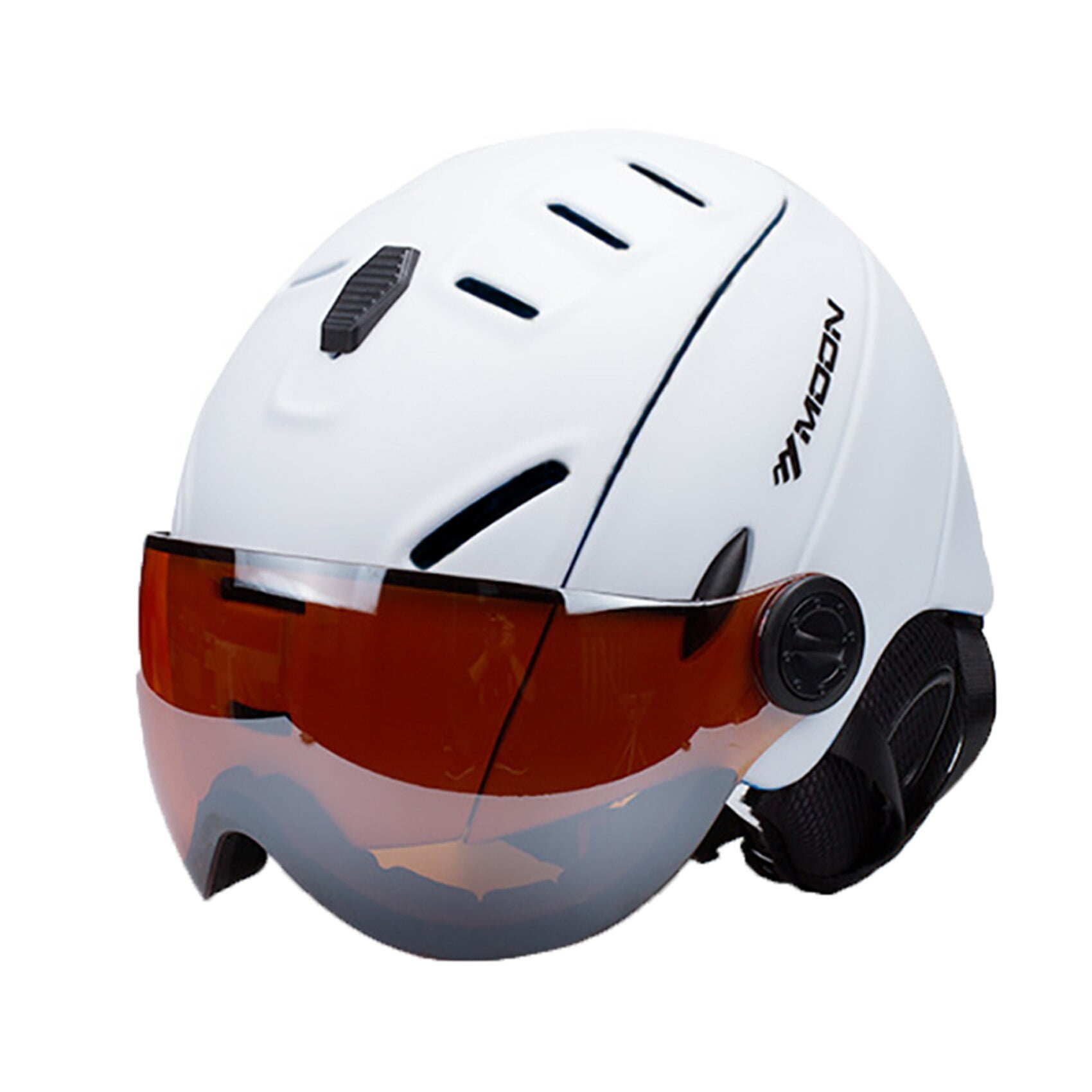 Odoland Ski Helmet with Ski Goggles, Light Weight Snowboard Helmet and  2-in-1 Visor Detachable Goggles Set, Snow Sport Helmets for Men Women