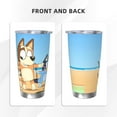 thumbnail image 3 of Johaoi Bluey Print 20oz Tumbler,Travel Coffee Mug Tumbler with Flip Lid Stainless Steel Water Bottle Gifts for Women Men Him Her-Straw Two-piece Set, 3 of 8