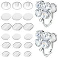 thumbnail image 4 of unbranded 60 Pcs Earring Clips for Non Pierced Ears Anti-slip Ear Pads 1.20X1.20X0.10CM, 4 of 8