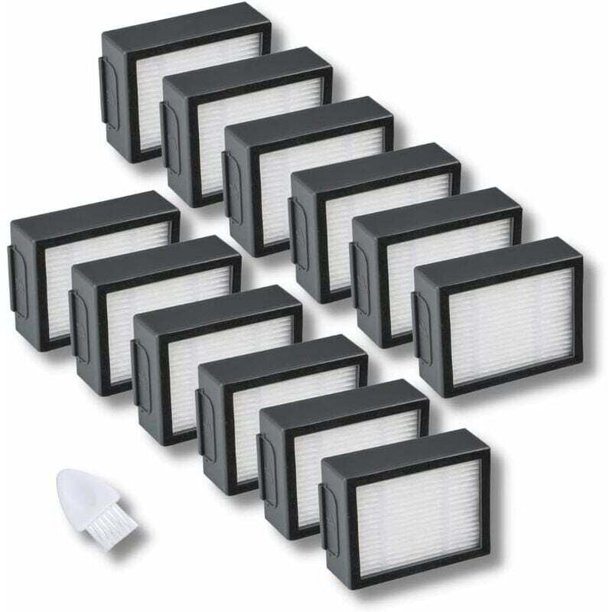 12-pack replacement filters for irobot roomba i e series vacuum cleaner accessories