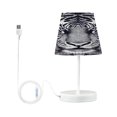 thumbnail image 7 of Table Lamp Small 5.9x10.8 Inches Table Lamps Night Light Tools & Home Improvement Bedroom Lamp Guest Room Lamp Study Lamp Office Lamp Black and White Tiger, 7 of 7