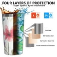 thumbnail image 3 of Watercolor Floral Pattern 10oz Tumblers Stainless Steel Tumbler with Lid and Straw,Vacuum Insulated Double Wall Travel Tumbler Cups with Cleaning Brush for Coffee, Tea, 3 of 4