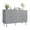 gray, variant on Home Bedroom 8 Drawer Double Dresser, Modern Chest with Generous Deep Drawers and Wide Top, Wooden Storage Organizer for Living Room, Hallway, and Kids Room,