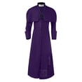 thumbnail image 5 of Disfraz de sacerdote medieval para hombre, sotana romana religiosa de la iglesia católica, disfraz de papa, pastor, padre, túnica de misionero de misa con cruz, 5 of 5