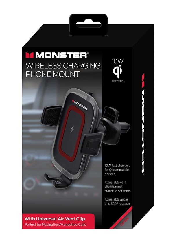 Monster QI Wireless Charging Phone Mount