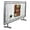 Silver, variant on M&T Displays 42 x 24 Street Barrier Sidewalk Sign Q Control Systems Silver