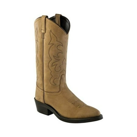 Men's Old West Narrow Round Toe Cowboy Work Boot (Best Cowboy Boot Store In Nashville)