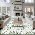 thumbnail image 4 of Green Fall Leaves Area Rug 5x7 Washable Rug Non Slip Farmhouse Botanical Leaf Watercolor Large Area Rug Soft Stainresistant Indoor Floor Carpet for Living Room Bedroom Home Office Dining Room Nursery, 4 of 8