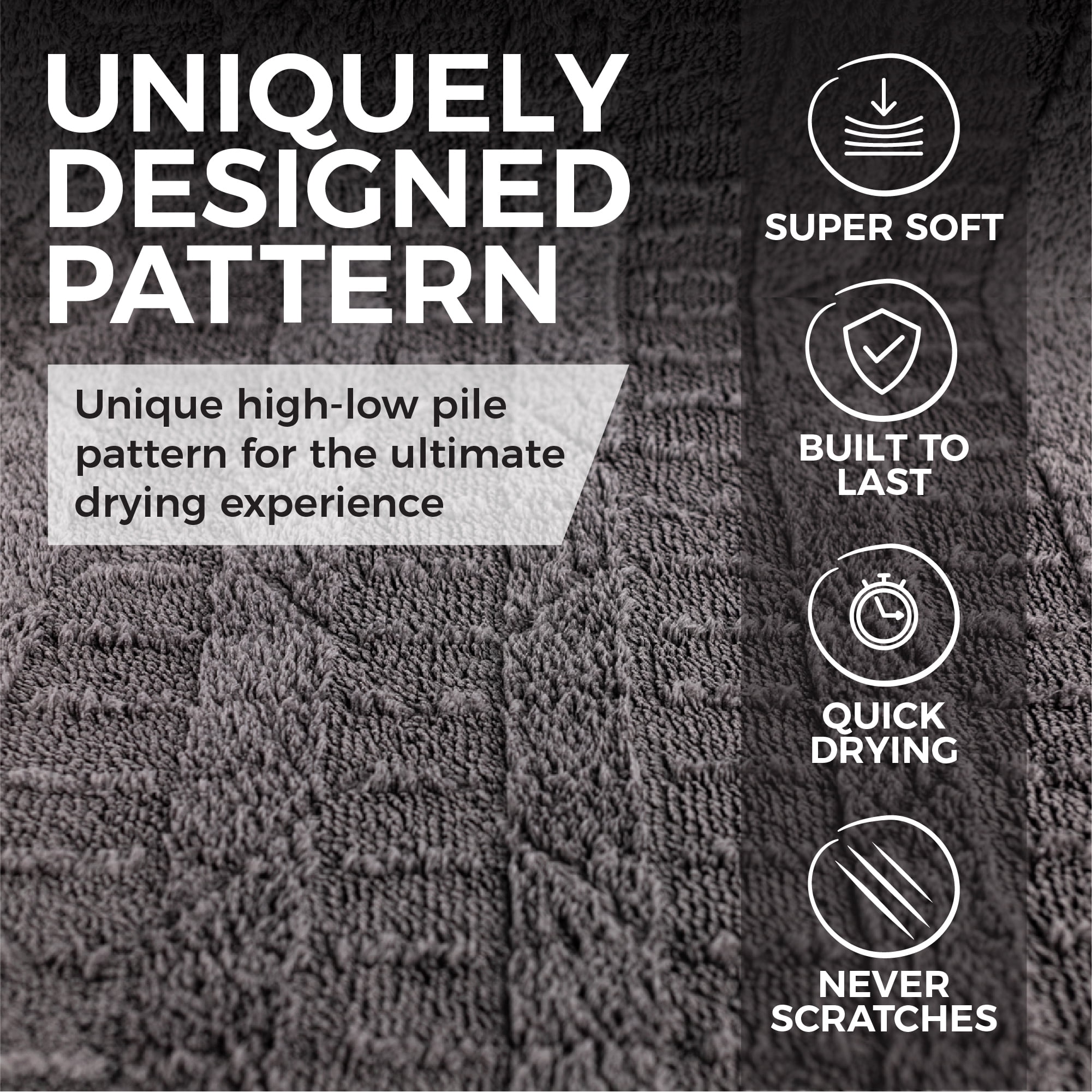 The Rag Company - The Gauntlet - Car Drying Towel - 70/30 Blend Premium Microfiber, 900gsm, 20in x 30in, Ice Grey + Grey