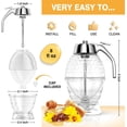 thumbnail image 3 of Dispensador de miel MOYAC de vidrio de 240 ml, frasco antigoteo para miel, 3 of 7