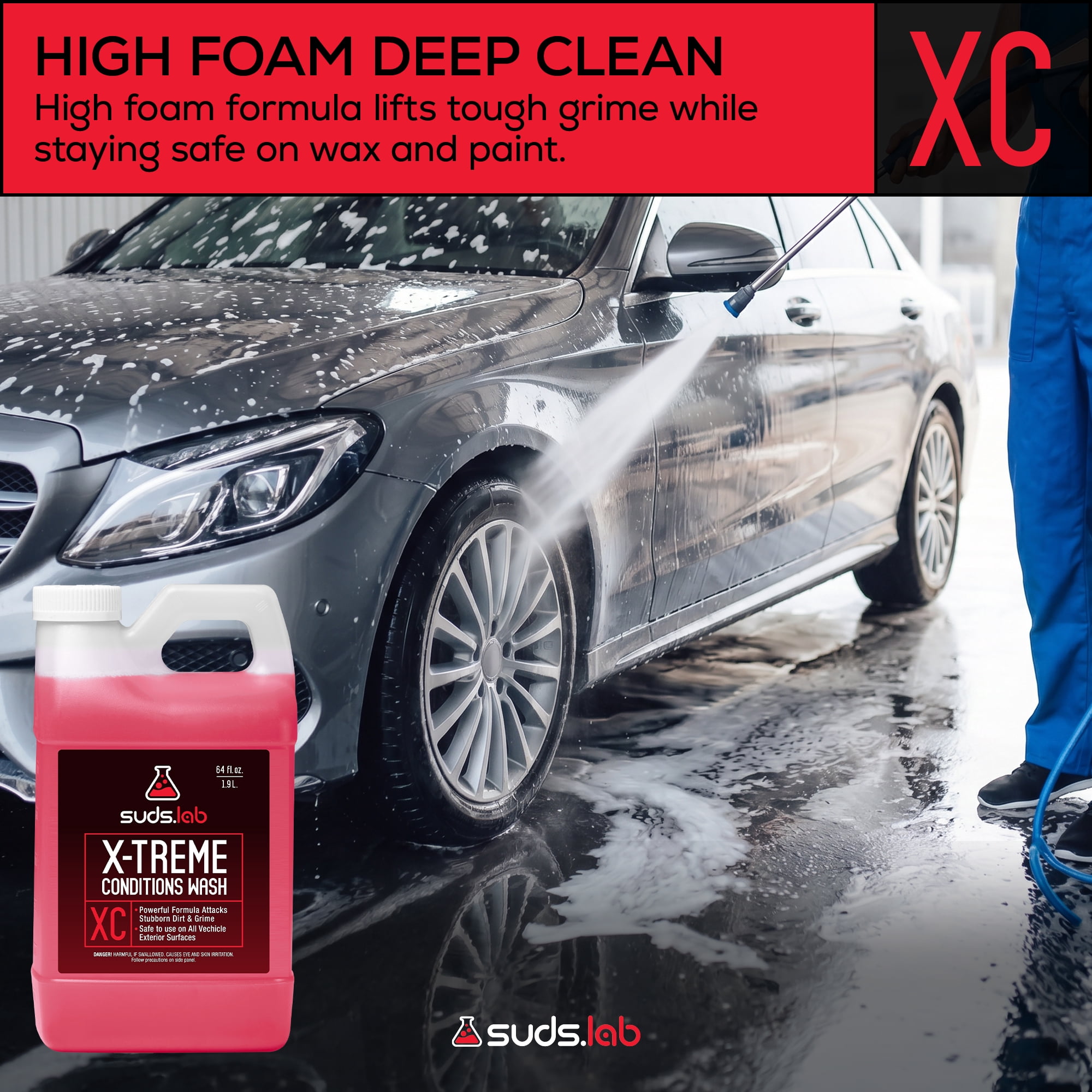 XC X-Treme Conditions Car Wash 64 oz - Advanced Dirt and Grime Remover