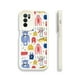 thumbnail image 1 of Estuche exclusivo para teléfono plateado mate de doble capa con gráficos divertidos para iPhone 15 Pro Max 14 13 12 Pro 11: ¡protección confiable!, 1 of 4