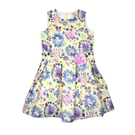 Wonder Nation - Printed Stripe Organza Easter Dress (Little Girls, Big ...