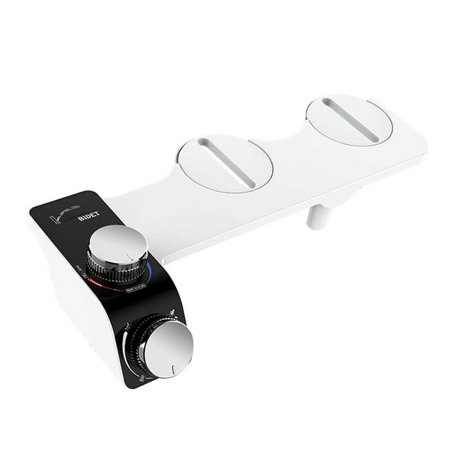 Accesorio para Inodoro Bidé Asiento Fría Y Caliente Lavado Autolimpiante Boquillas Dobles Pulverizadores Ajustables No Eléctricos Trasero Femenino