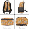 thumbnail image 6 of Pzuqiu Breathable Kids Backpack Lightweight Large Capacity 17 Inch Cute Capybara Print School Bag for Students Ages 6-18 Preschool Elementary Middle High School Back to School Use, 6 of 7
