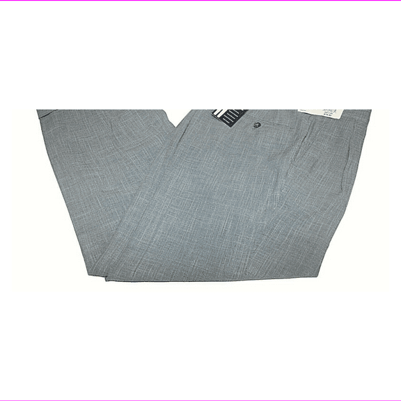 Ralph Lauren Men Regular Fit Pleated Comfort Flex Slack Blue Dress Pant 34 x 30