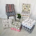 thumbnail image 5 of Cojines de silla cuadrados. Cojín de asiento acolchado grueso 100% algodón para silla de jardín, 5 of 5