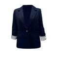 thumbnail image 4 of ZJXFGS Blazers for Women Work Office Blazer Jacket Suit Womens Casual Blazers Womens Blazers for Work Casual Blue XL, 4 of 6