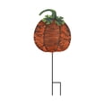 thumbnail image 2 of Iron Pumpkin Yard Decorations, Metal Garden Stakes Fall Lawn Ornaments for Thanksgiving Halloween Outdoor Patio Decor, Ground Insert Art for Home Backyard Seasonal Display, Orange, Style C, 2 of 9