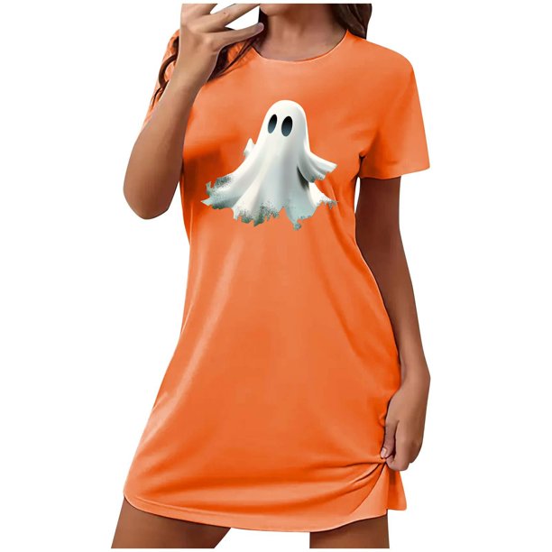 Camisón corto de talla grande para mujer, camisón de manga corta con estampado de pecho a la moda, camisón para mujer