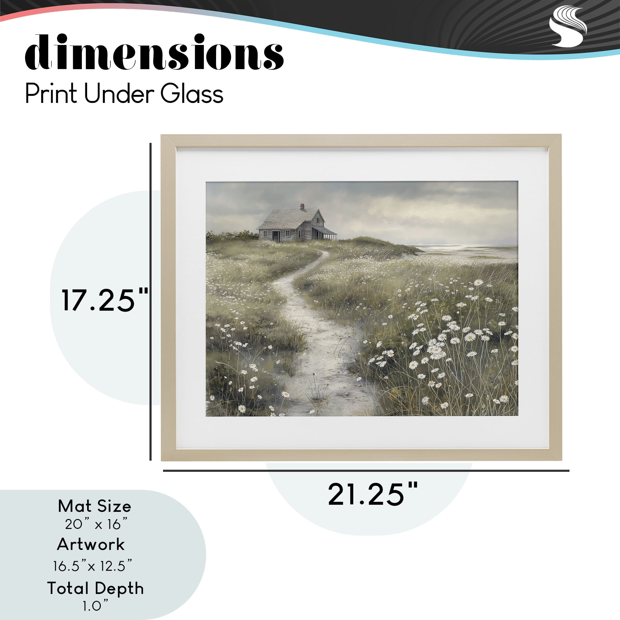 Stupell Industries Pathway To Coastal Cottage Birch Framed Print Under Glass, design by Imagine It Images