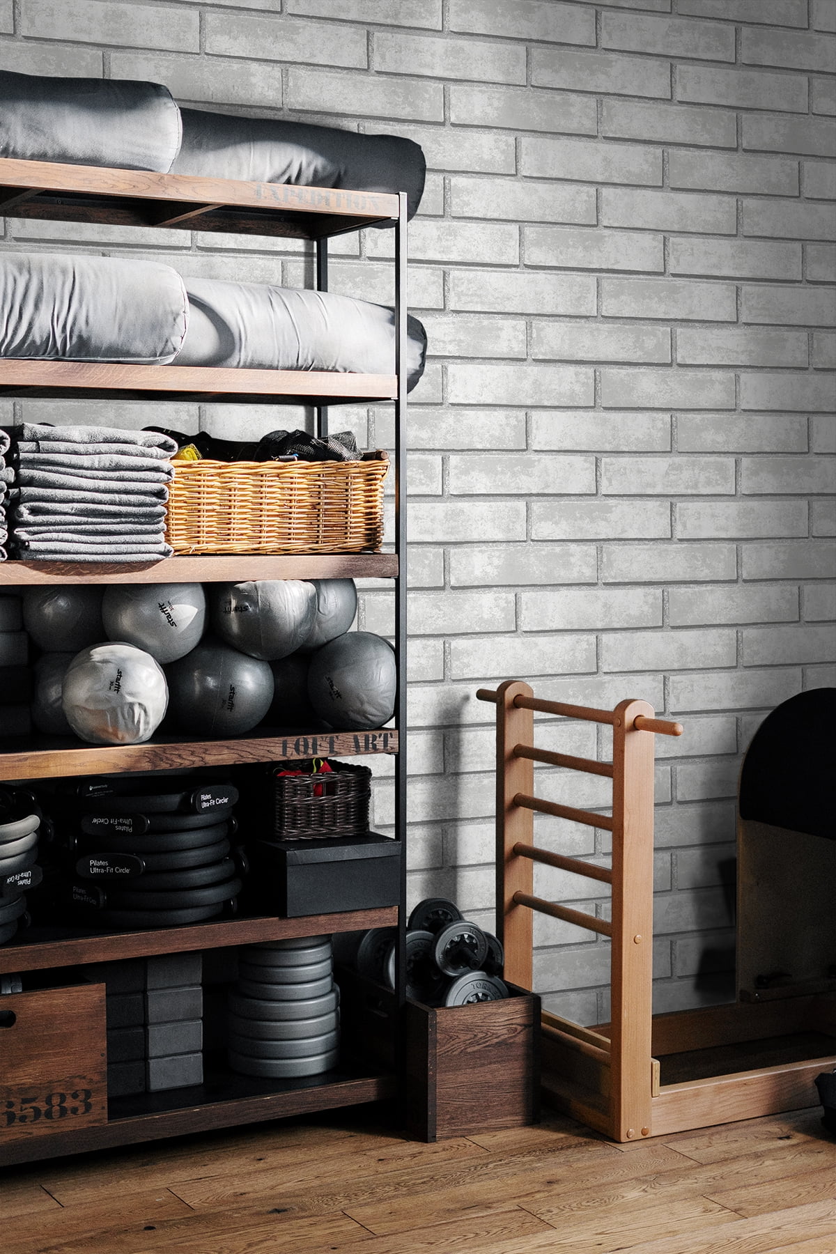 NextWall Monarch Brick Peel and Stick Wallpaper