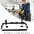 thumbnail image 5 of Yajisi Portable Trash Bag Holder Rack with Adjustable Clamp Hanging Stand Heavy Duty Carbon Steel Garbage Hook Wastebasket for Kitchen Cabinet Garden Outdoor Camping Black, 5 of 9