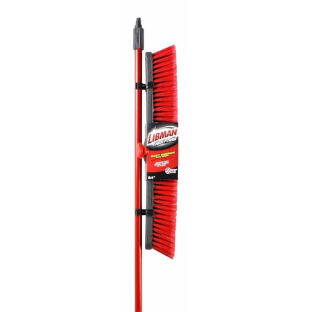 LIBMAN 805.0 Push Broom with Resin Block Medium Duty Bristles 24