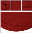 thumbnail image 5 of Sattiyrch Christmas Tree Skirt, 36 inches Luxury Cable Knit Knitted Thick Rustic Xmas Holiday Decoration, Burgundy (36in), 5 of 8