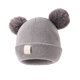 thumbnail image 1 of Lindo gorro de punto para bebé con bordado de doble corazón y doble ovillo de lana | Gorro de invierno suave y cálido para bebés y niños pequeños | Accesorio cómodo y acogedor para recién nacidos, 1 of 5