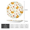 thumbnail image 2 of Daiia Squirrel Maple Leaves And Nuts Printed Pattern Ceramic Plate Dinner Plates Bone China Decorative Plates with Display Stand Art Ceramic Ornaments for Wall Hanging Decoration-7in, 2 of 6