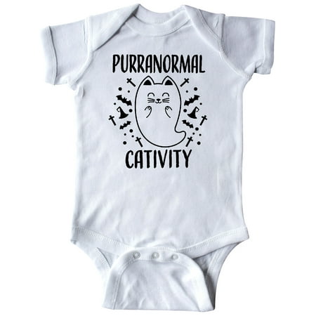 

Inktastic Purranormal Cativity with Cute Cat Ghost Gift Baby Boy or Baby Girl Bodysuit