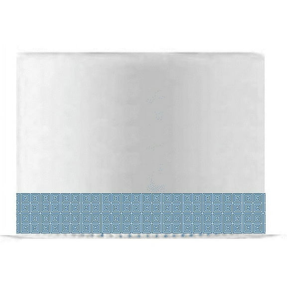 Blue and White Spiral Edible Cake Decoration Ribbon -6 Slim Strips