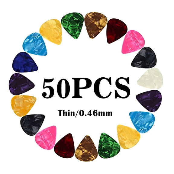 QAYOZ 0.46mm Guitar Pick, 50 Piece