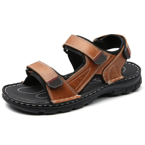 Sandalias cómodas para caminar Sandalias de verano con soporte para el arco Punta abierta Antideslizante para hombres