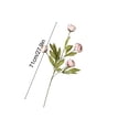 thumbnail image 3 of MMJ Artificial Peony Flower White Faux Peony Branch 28in for Vase Table Centerpiece Wedding Party Home Sofa Display, 3 of 6