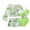 Green, variant on BXSRUTA Girls 8-12 Years High Waisted Printed 4 Piece Swimsuit Set with Shorts and Skirt Sun Protective Tankini Bathing Suit