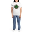 thumbnail image 4 of CafePress - Shamrock And Celtic Knots Pajamas - Women's Short Sleeve Print T-Shirt and Pants Light Cotton Pajama Set, 4 of 7