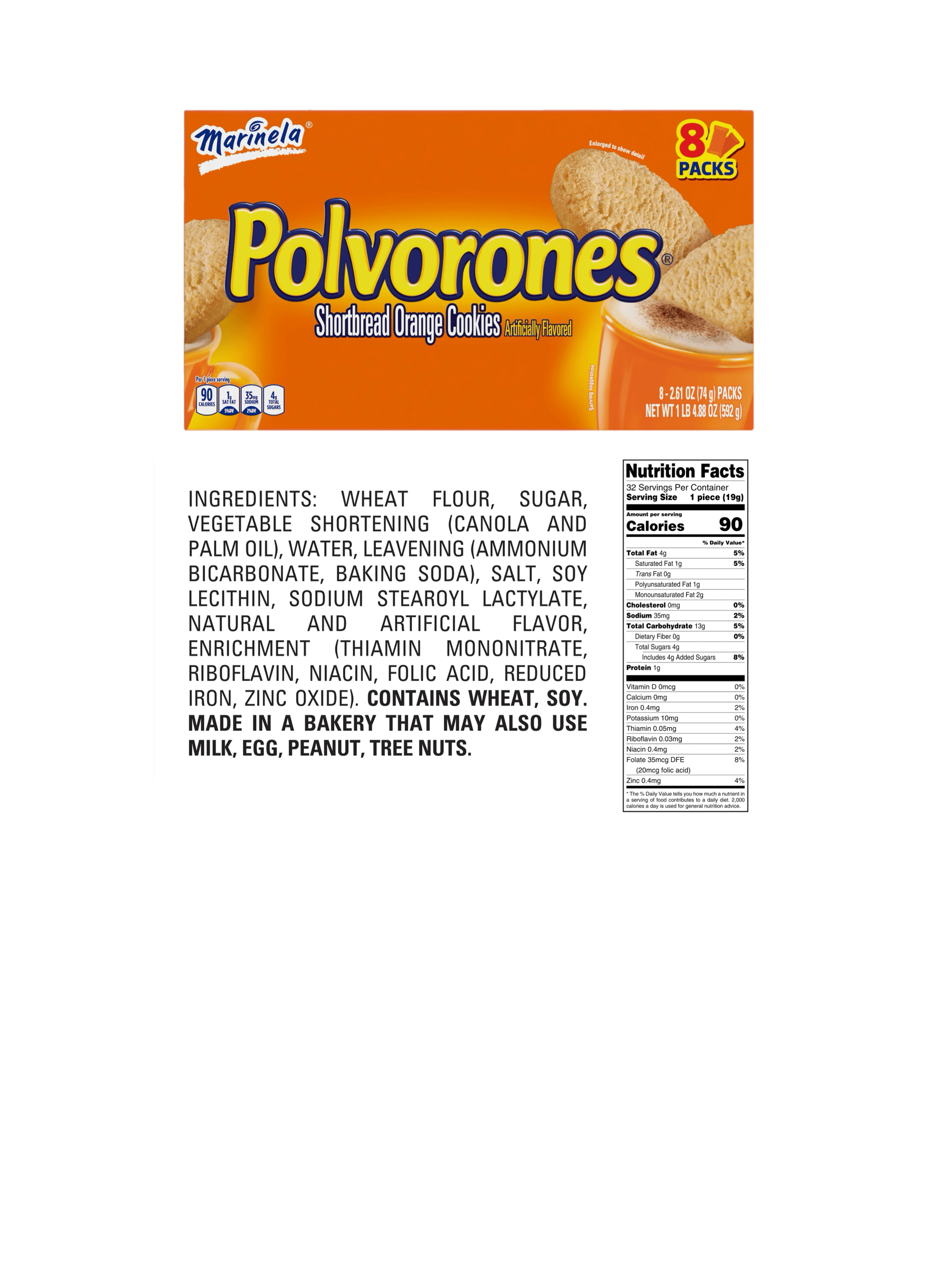 Marinela Mix | Caribeñas | Canelitas | Polvorones | Mexican Cookies | 3 pack