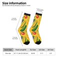 thumbnail image 2 of Fotbe Colorful Vegetables Calcetas Largas con Estampado para Hombre y Mujer – Calcetas de Compresión Transpirables y Elásticas, Viajar y Uso Diario Talla 5-11, 2 of 6
