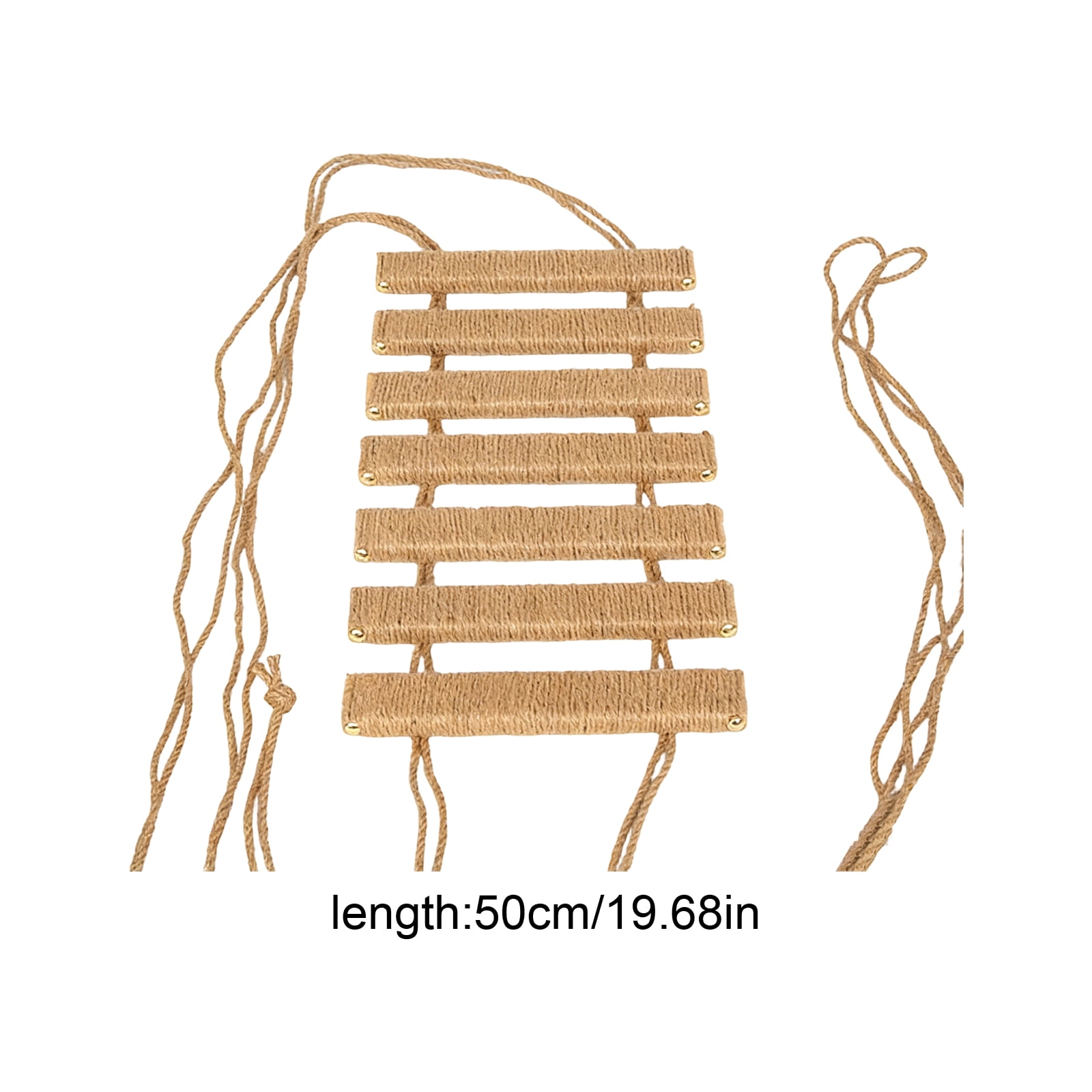 1Pc Wall-Mounted Wooden Cat Tree With Canvas Cat Bed, Jute Scratching Post & Cat Jump Platform For Cats - Wall-Mounted Cat Climbing Frame For Indoor Use, Ideal For Cats To Play,